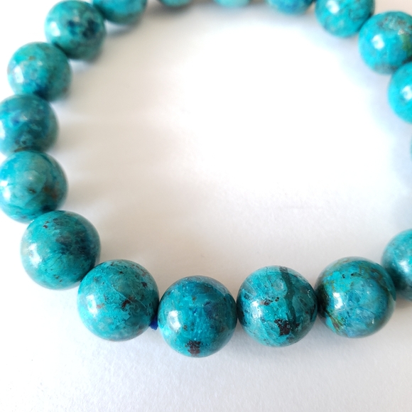 Natural Azurite stone Bracelet String Charms Strand Exquisite - Picture 5 of 8